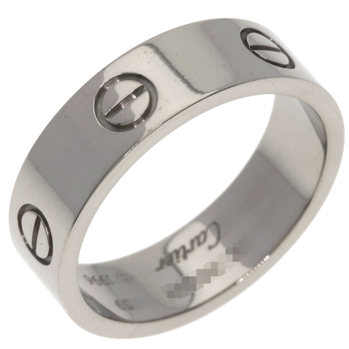 CARTIER love ring #59 Ring K18 White Gold Ladies [Used]