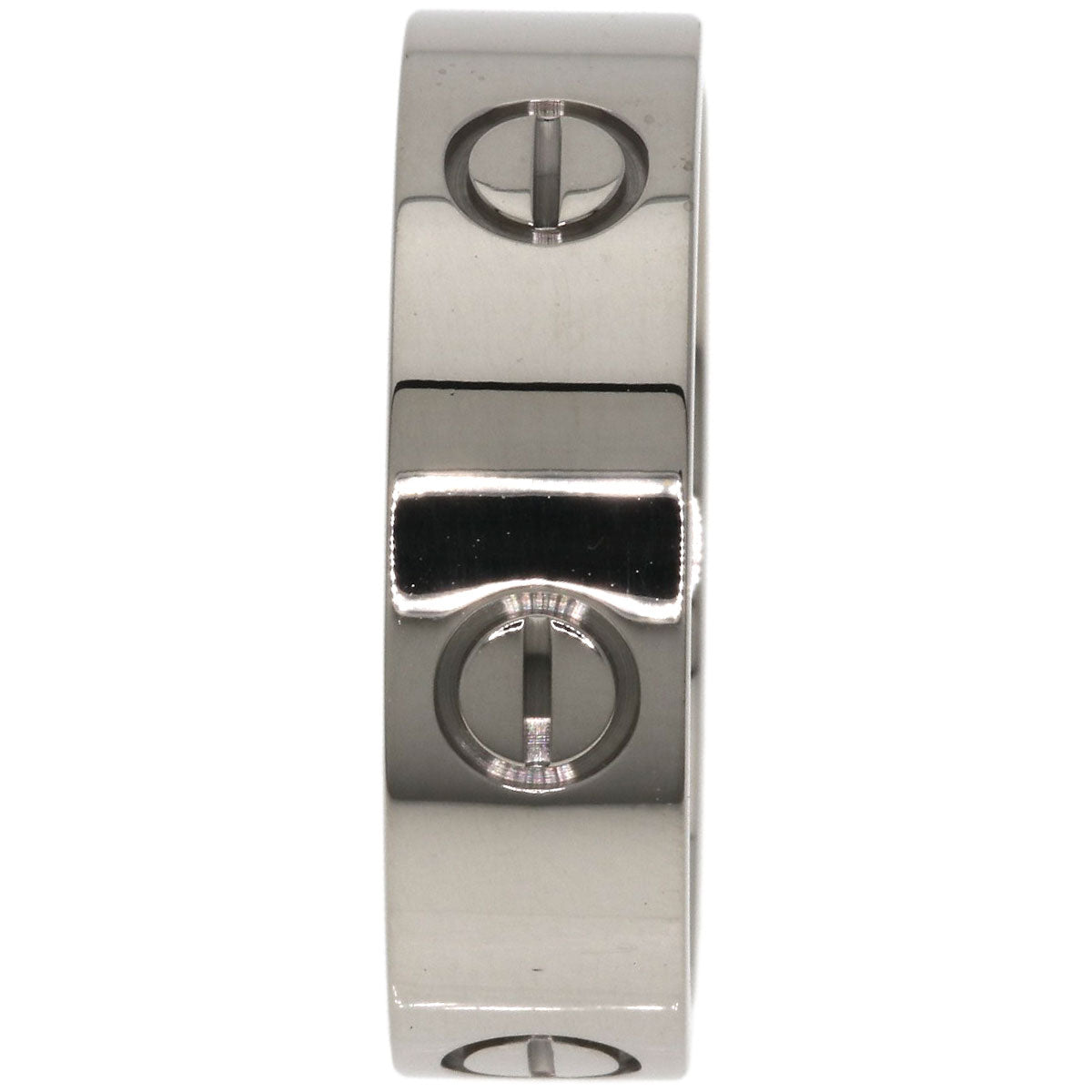 CARTIER love ring #59 Ring K18 White Gold Ladies [Used]