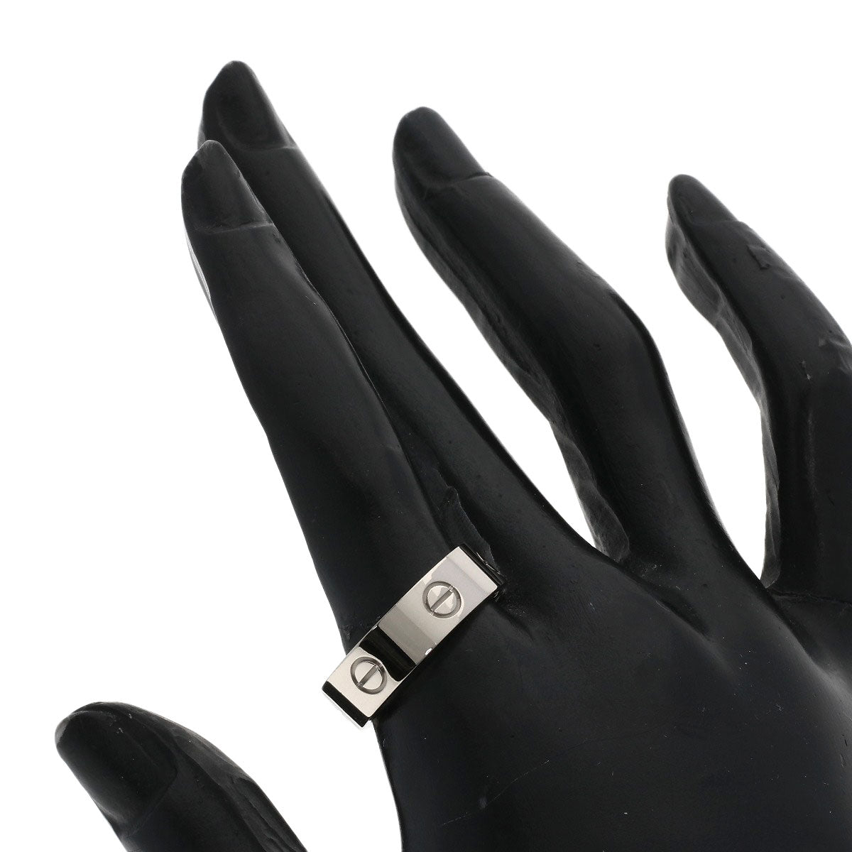 CARTIER love ring #59 Ring K18 White Gold Ladies [Used]