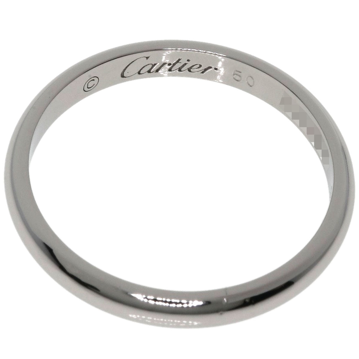 CARTIER Wedding #50 Ring Platinum PT950 Ladies [Used]