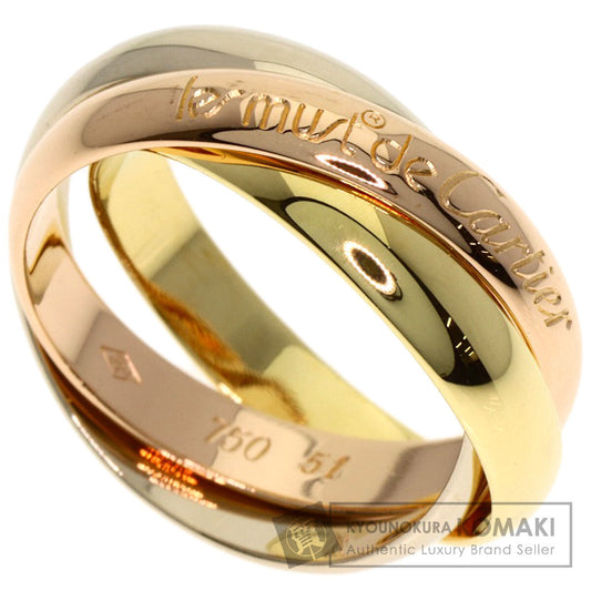 CARTIER Trinity #51 Ring K18 Yellow Gold K18 White GoldLadies [Used]