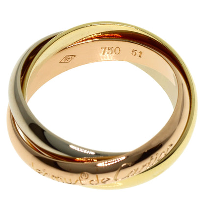 CARTIER Trinity #51 Ring K18 Yellow Gold K18 White GoldLadies [Used]