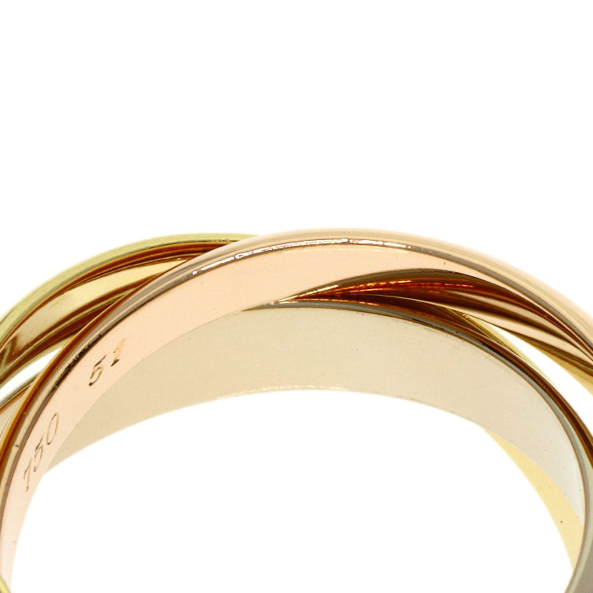 CARTIER Trinity #51 Ring K18 Yellow Gold K18 White GoldLadies [Used]