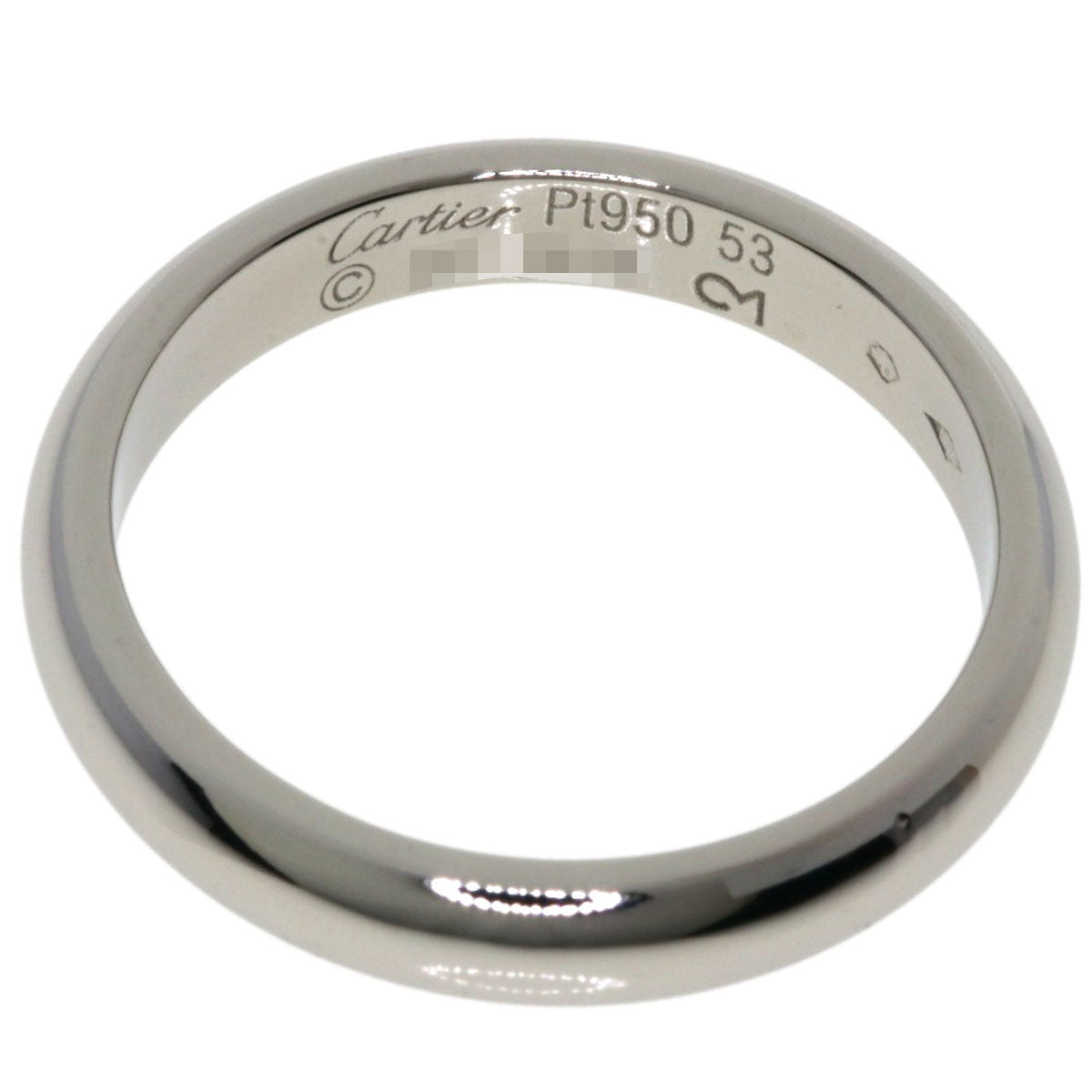 CARTIER Wedding #53 Ring Platinum PT950 Ladies [Used]