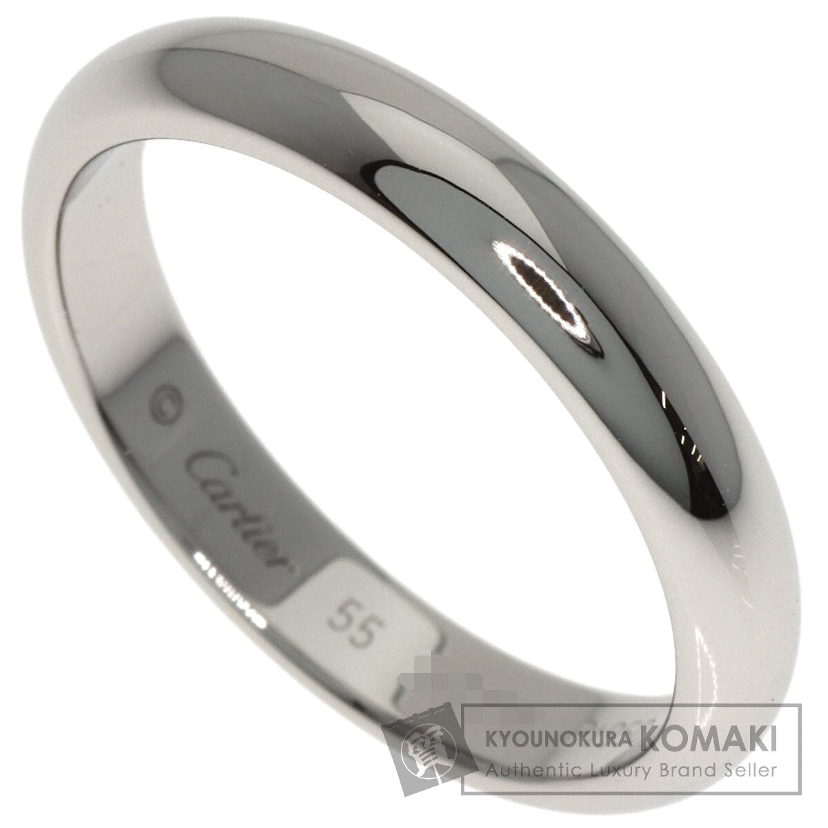 CARTIER Wedding #55 Ring Platinum PT950 Ladies [Used]