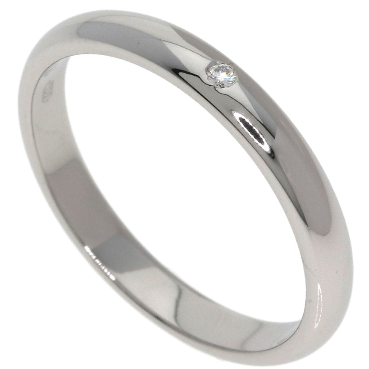 CARTIER Wedding 1P Diamond #50 Ring Platinum PT950 Ladies [Used]