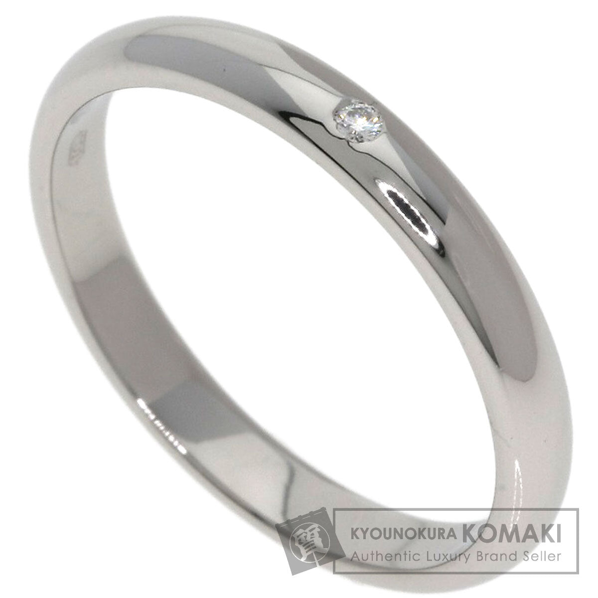CARTIER Wedding 1P Diamond #50 Ring Platinum PT950 Ladies [Used]