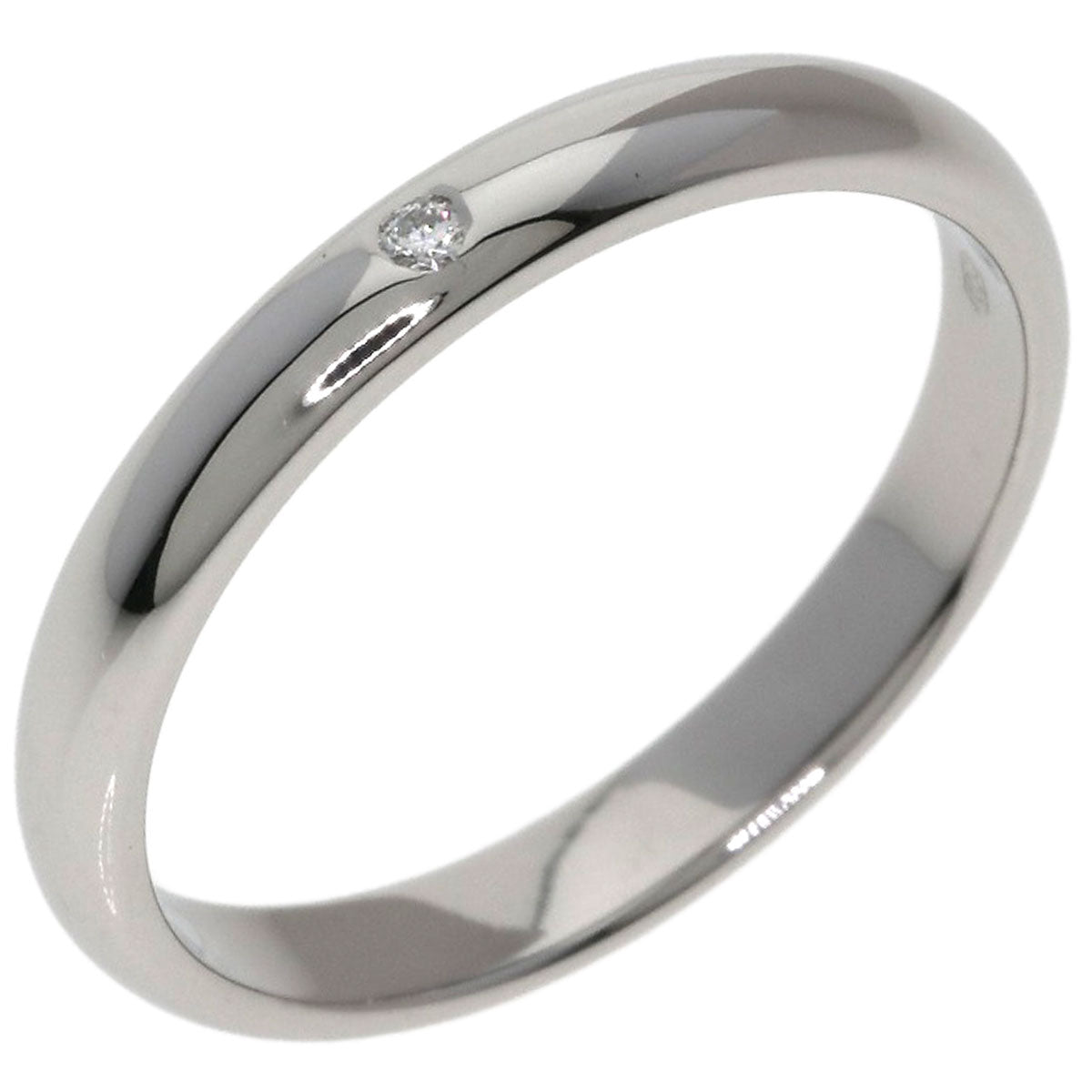 CARTIER Wedding 1P Diamond #50 Ring Platinum PT950 Ladies [Used]