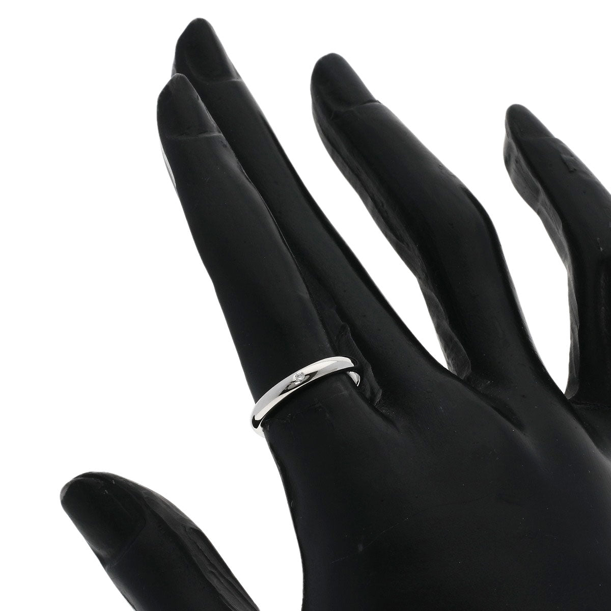 CARTIER Wedding 1P Diamond #50 Ring Platinum PT950 Ladies [Used]