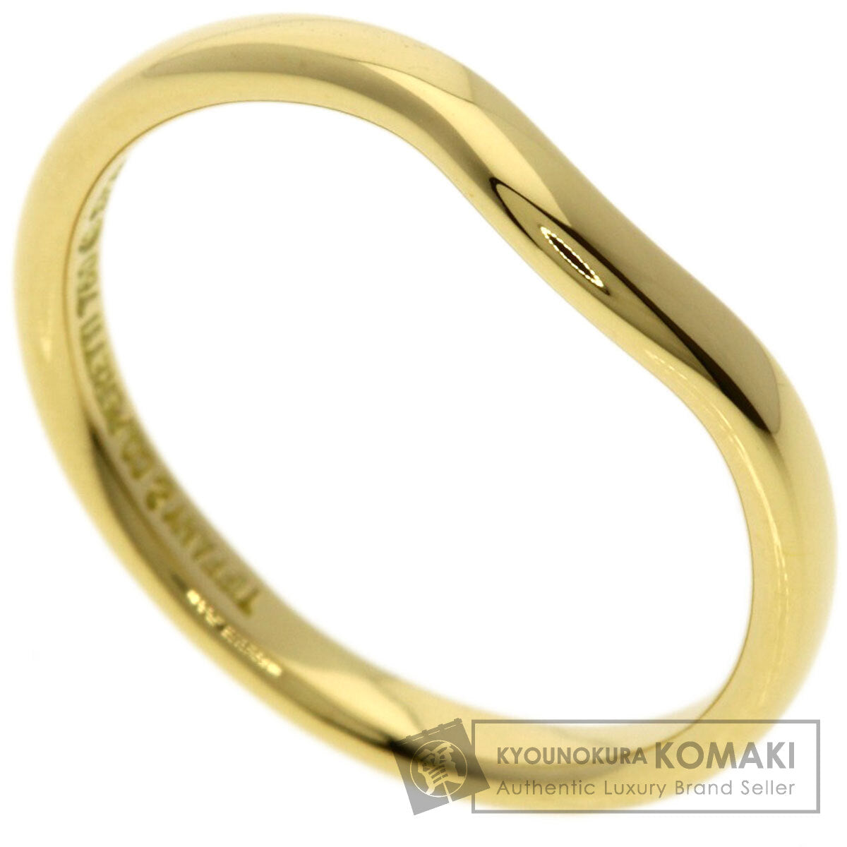 TIFFANY&Co. Curved band Ring K18 Yellow Gold Ladies [Used]