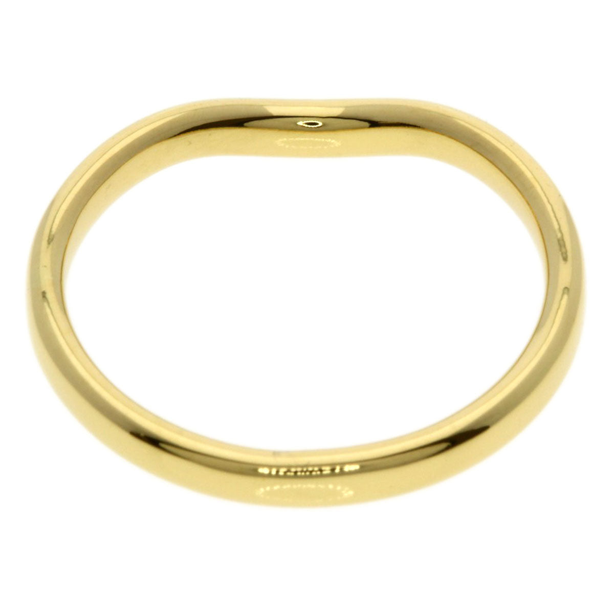 TIFFANY&Co. Curved band Ring K18 Yellow Gold Ladies [Used]