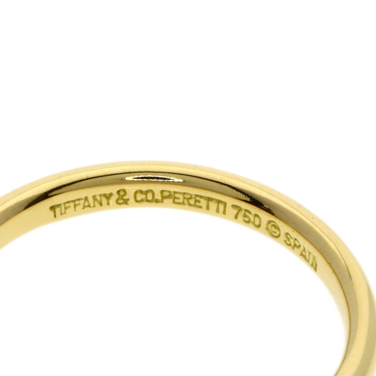 TIFFANY&Co. Curved band Ring K18 Yellow Gold Ladies [Used]