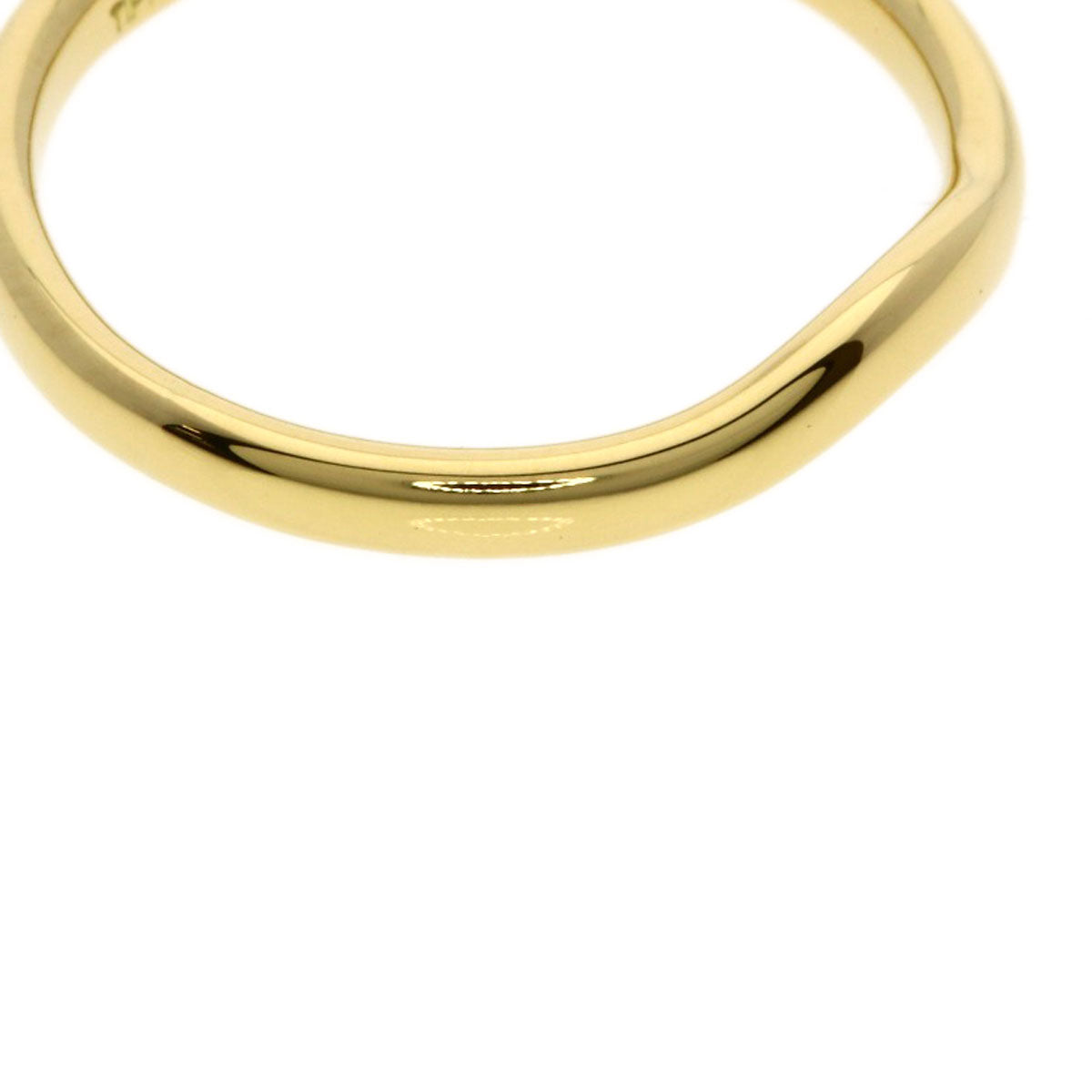 TIFFANY&Co. Curved band Ring K18 Yellow Gold Ladies [Used]