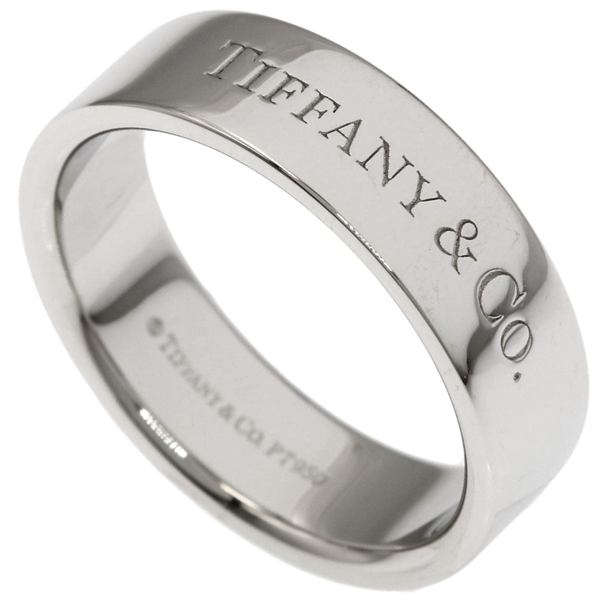 TIFFANY&Co. Flat band Ring Platinum PT950 Ladies [Used]