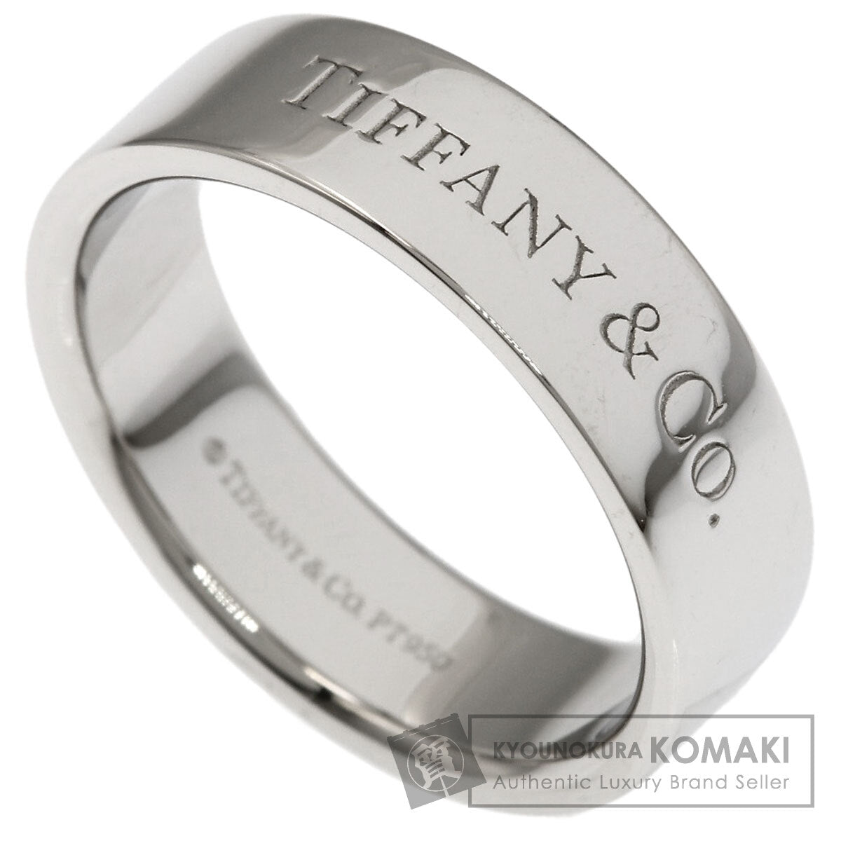 TIFFANY&Co. Flat band Ring Platinum PT950 Ladies [Used]