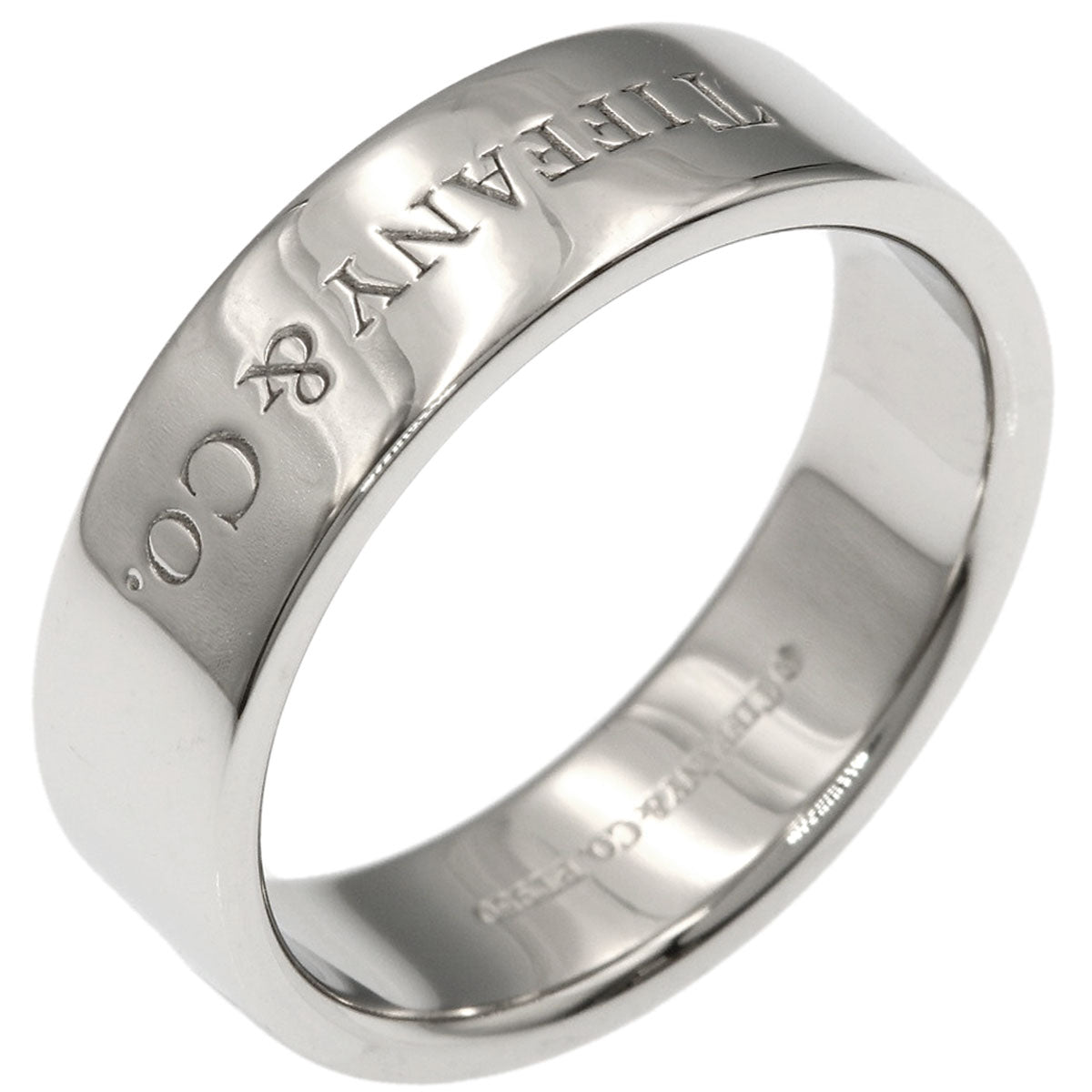 TIFFANY&Co. Flat band Ring Platinum PT950 Ladies [Used]