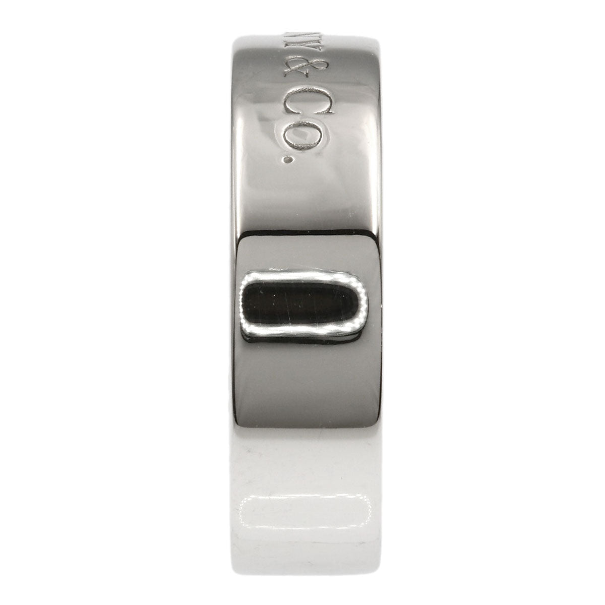 TIFFANY&Co. Flat band Ring Platinum PT950 Ladies [Used]