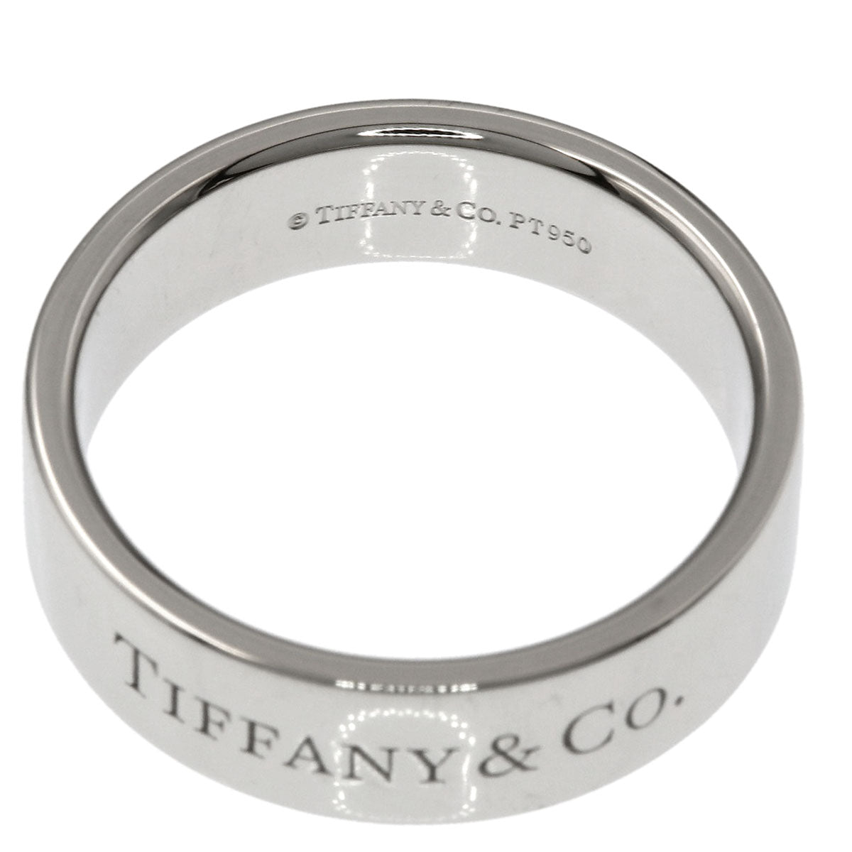 TIFFANY&Co. Flat band Ring Platinum PT950 Ladies [Used]