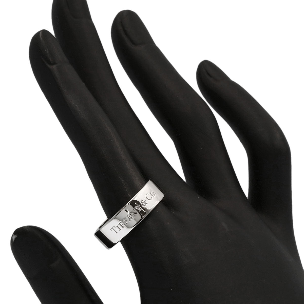 TIFFANY&Co. Flat band Ring Platinum PT950 Ladies [Used]