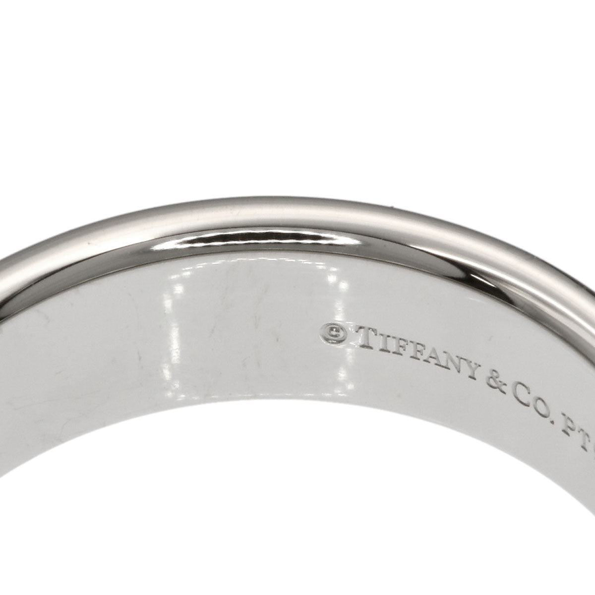 TIFFANY&Co. Flat band Ring Platinum PT950 Ladies [Used]