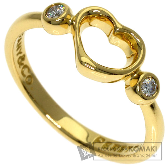 TIFFANY&Co. Open heart Ring K18 Yellow Gold Ladies [Used]