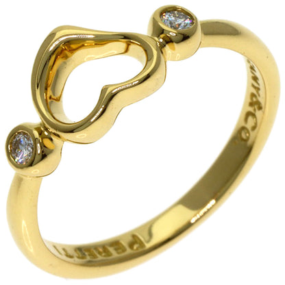 TIFFANY&Co. Open heart Ring K18 Yellow Gold Ladies [Used]