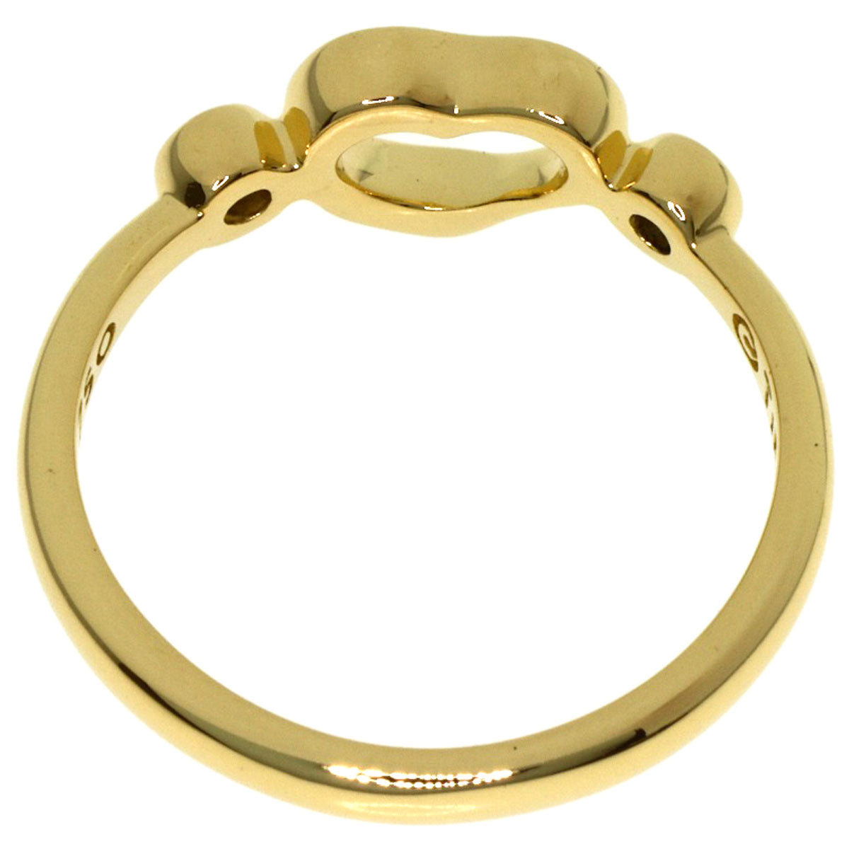 TIFFANY&Co. Open heart Ring K18 Yellow Gold Ladies [Used]