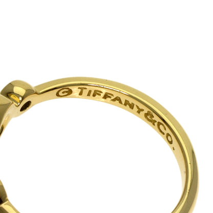 TIFFANY&Co. Open heart Ring K18 Yellow Gold Ladies [Used]