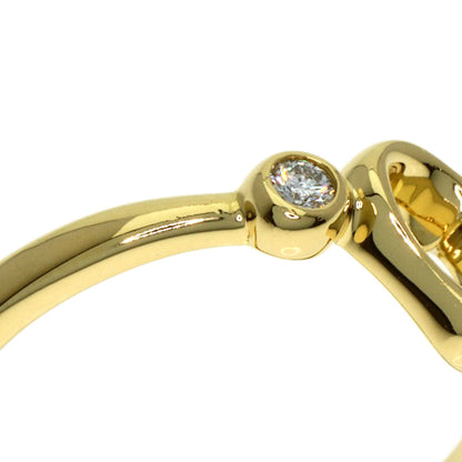 TIFFANY&Co. Open heart Ring K18 Yellow Gold Ladies [Used]
