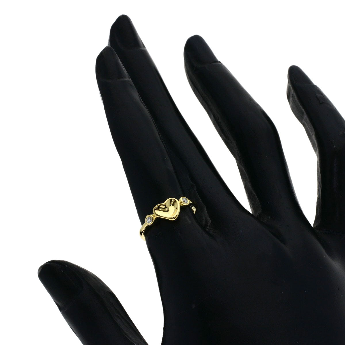 TIFFANY&Co. Full Heart 2P Diamond Ring K18 Yellow Gold Ladies [Used]