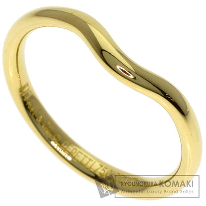 TIFFANY&Co. Curved band Ring K18 Yellow Gold Ladies [Used]