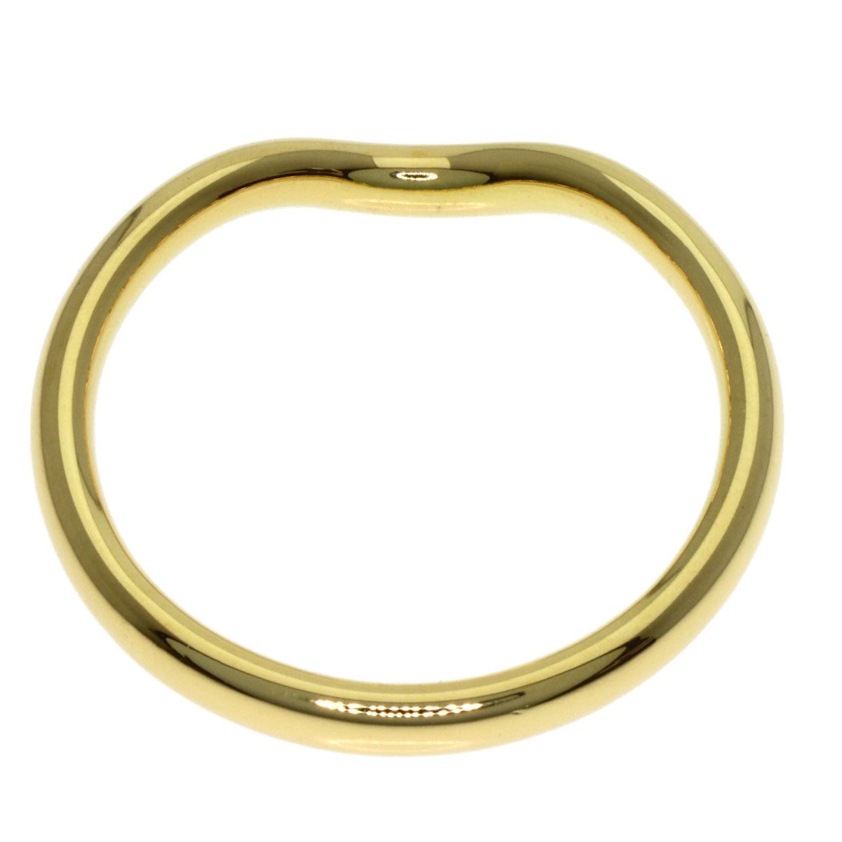 TIFFANY&Co. Curved band Ring K18 Yellow Gold Ladies [Used]