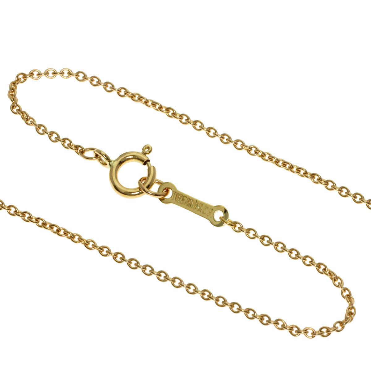 TIFFANY&Co. Bean Necklace K18 Yellow Gold Ladies [Used]