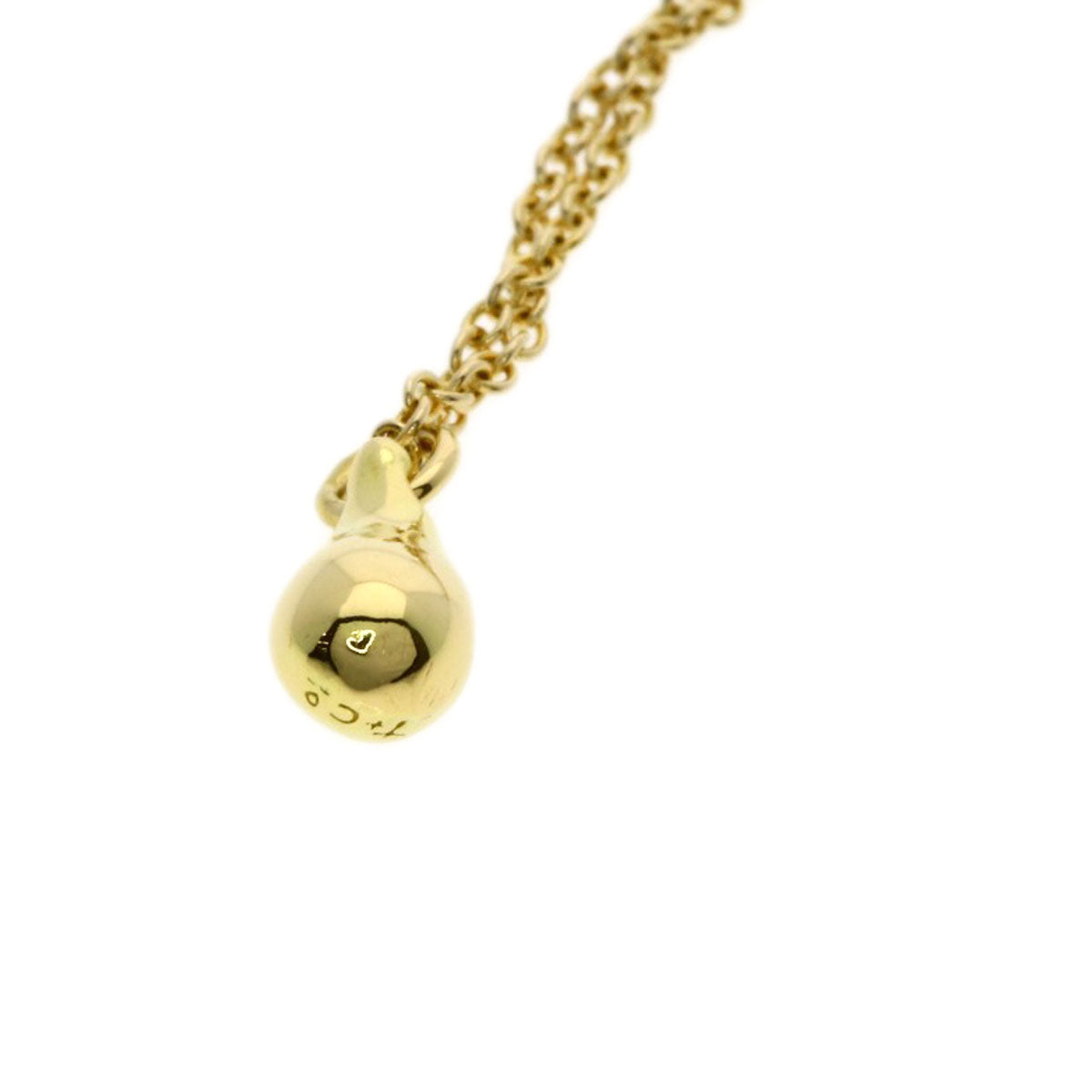 TIFFANY&Co. teardrop Necklace K18 Yellow Gold Ladies [Used]