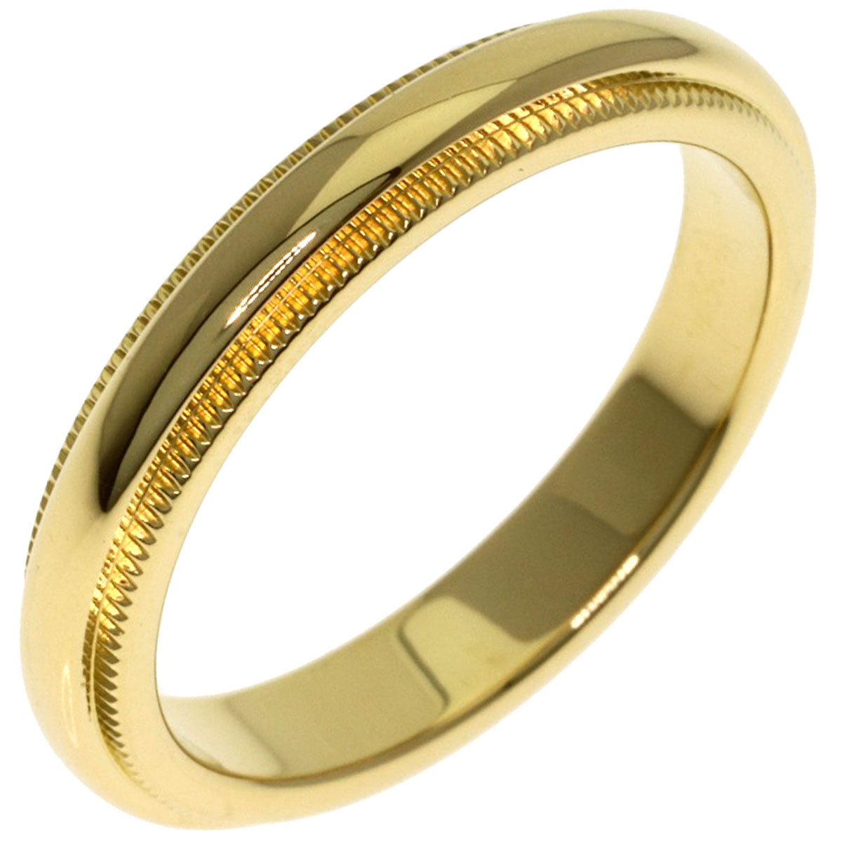 TIFFANY&Co. Milgrain Ring K18 Yellow Gold Ladies [Used]