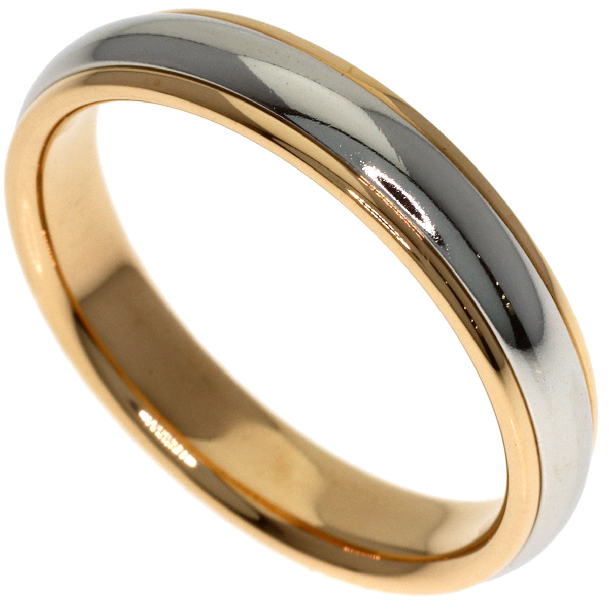 TIFFANY&Co. Milgrain Ring K18 Yellow Gold PT950Ladies [Used]