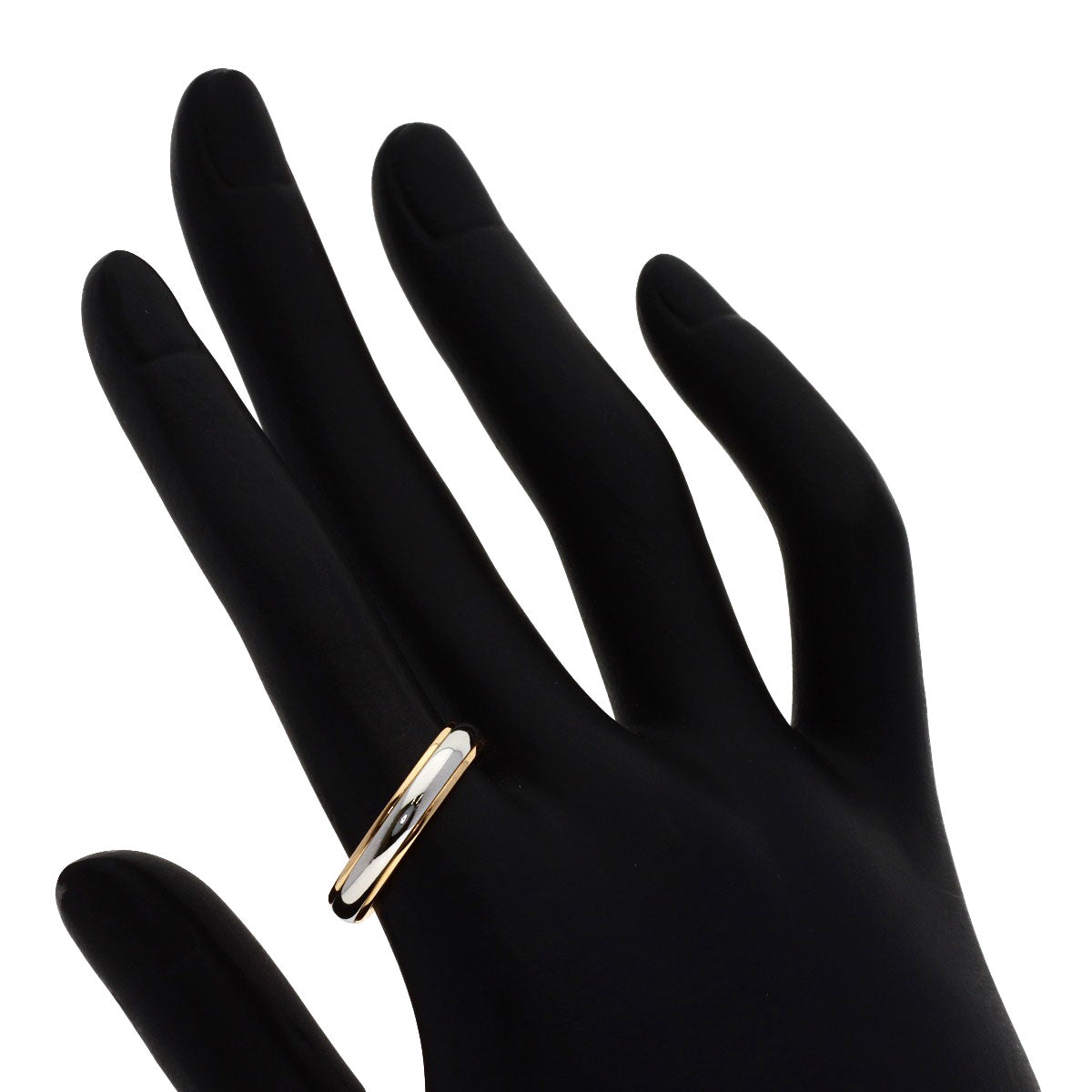 TIFFANY&Co. Milgrain Ring K18 Yellow Gold PT950Ladies [Used]
