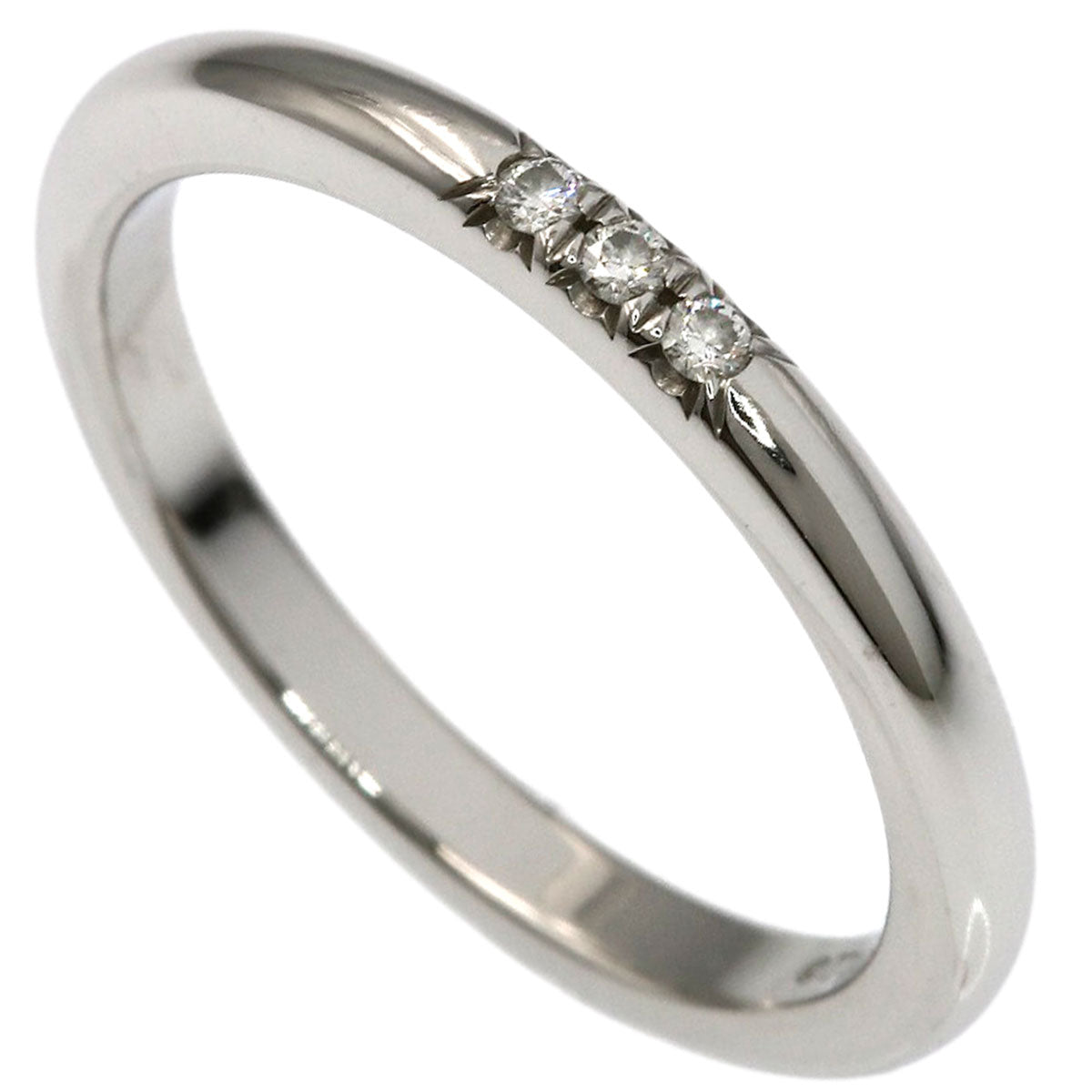 TIFFANY&Co. Forever 3P Diamond Ring Platinum PT950 Ladies [Used]