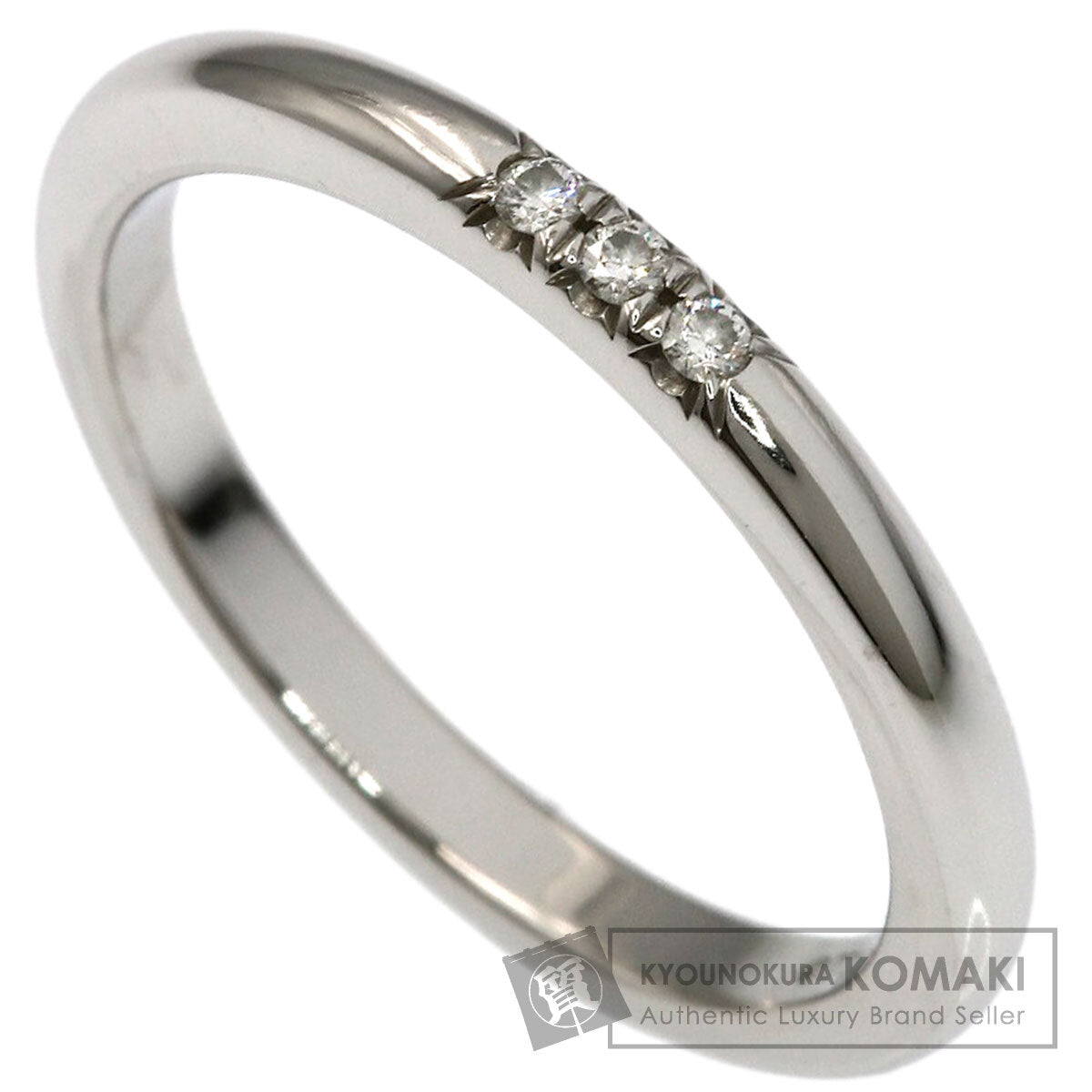 TIFFANY&Co. Forever 3P Diamond Ring Platinum PT950 Ladies [Used]