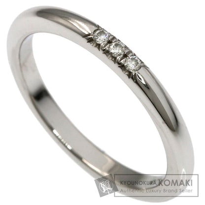 TIFFANY&Co. Forever 3P Diamond Ring Platinum PT950 Ladies [Used]