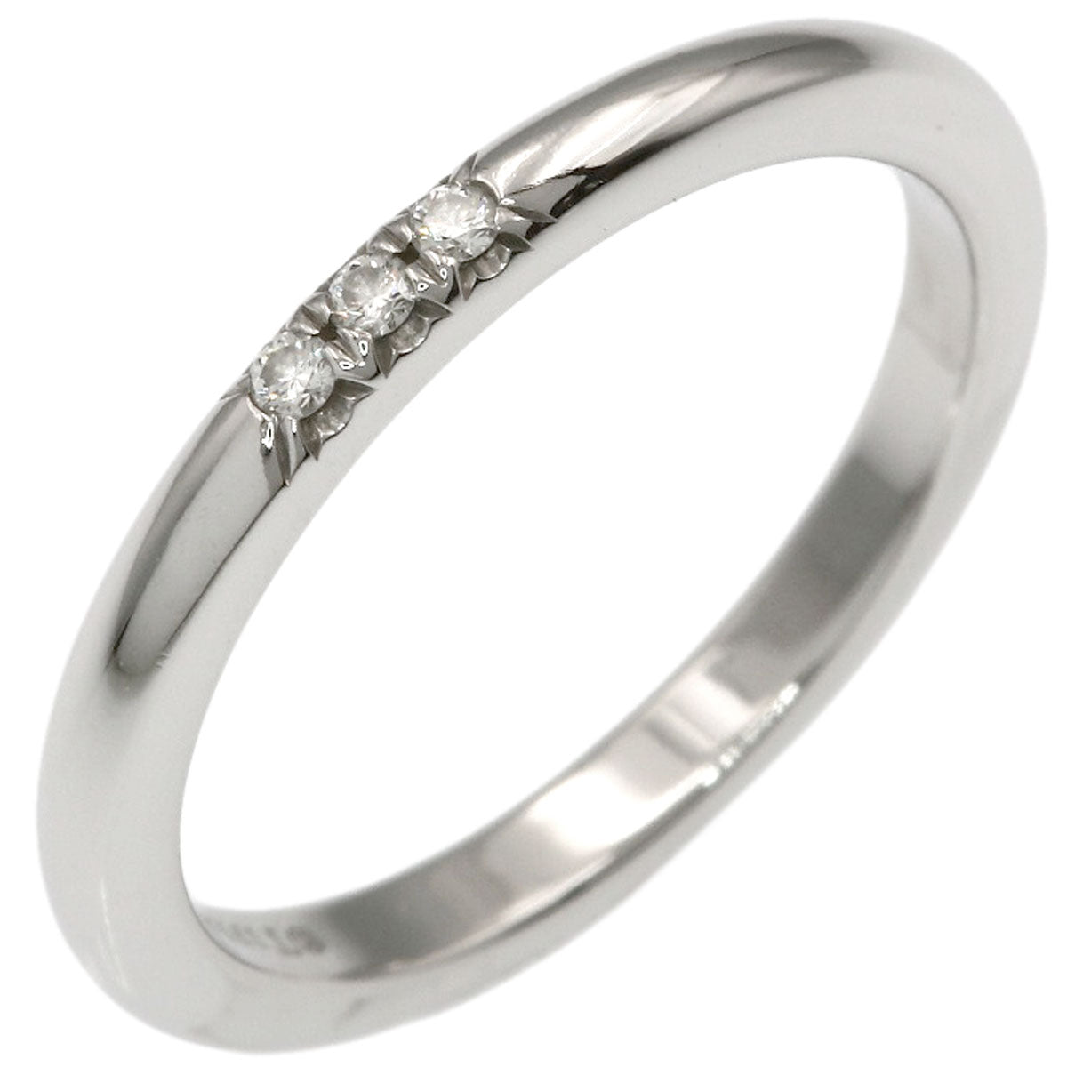 TIFFANY&Co. Forever 3P Diamond Ring Platinum PT950 Ladies [Used]