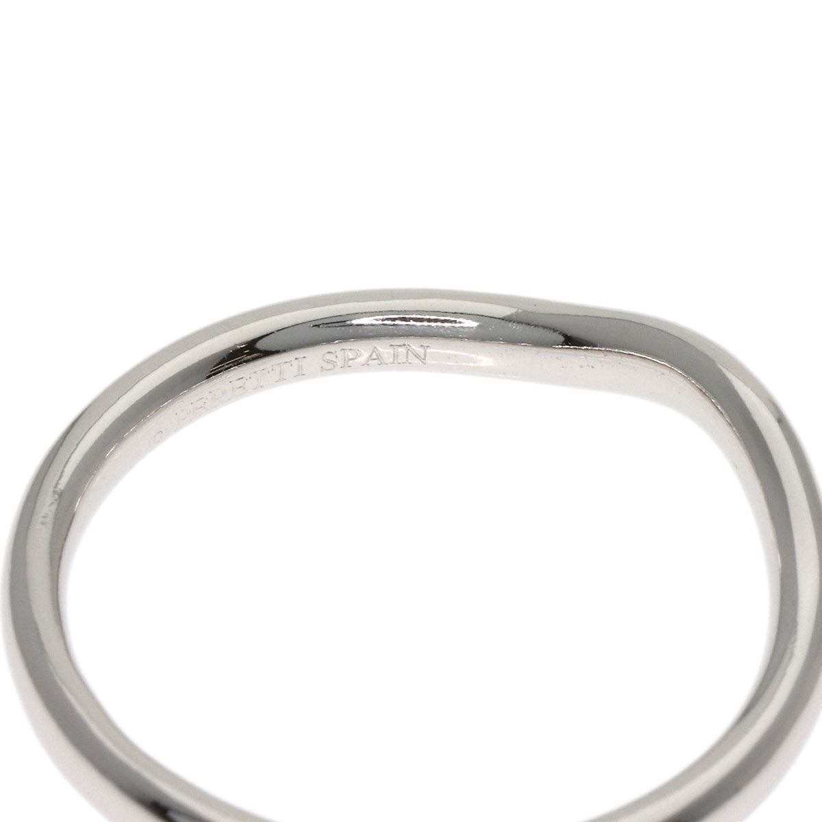 TIFFANY&Co. Curved band Diamond Ring Platinum PT950 Ladies [Used]