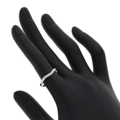 TIFFANY&Co. Curved band Diamond Ring Platinum PT950 Ladies [Used]