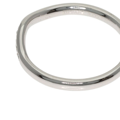 TIFFANY&Co. Curved band Diamond Ring Platinum PT950 Ladies [Used]