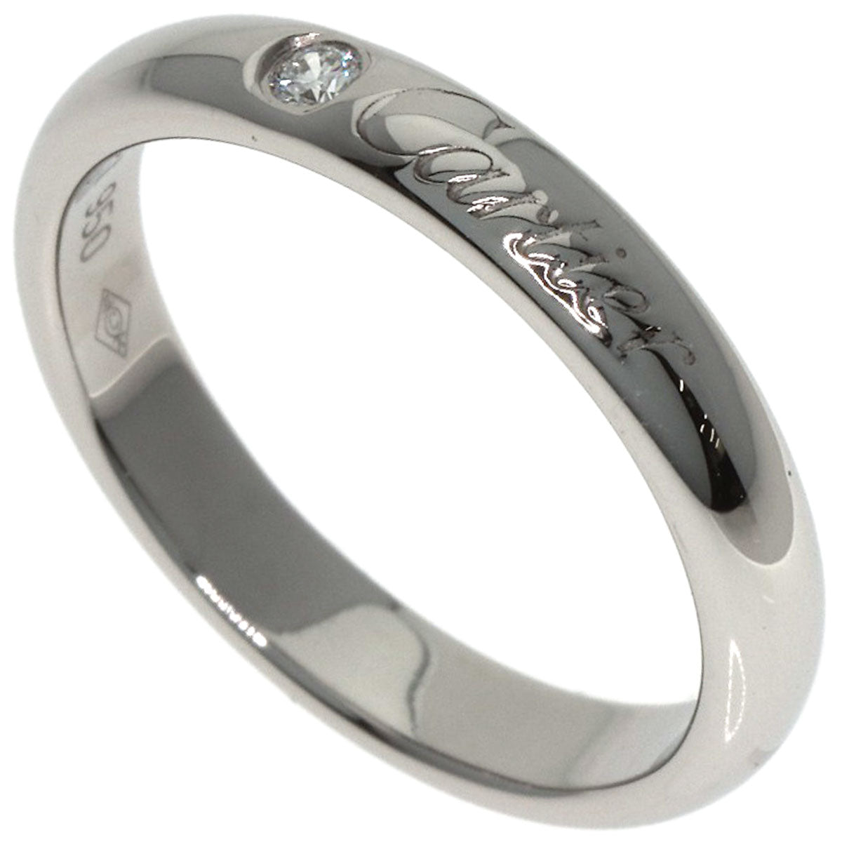 CARTIER Cartier C de Cartier Diamond #47 Ring Platinum PT950 Ladies [Used]