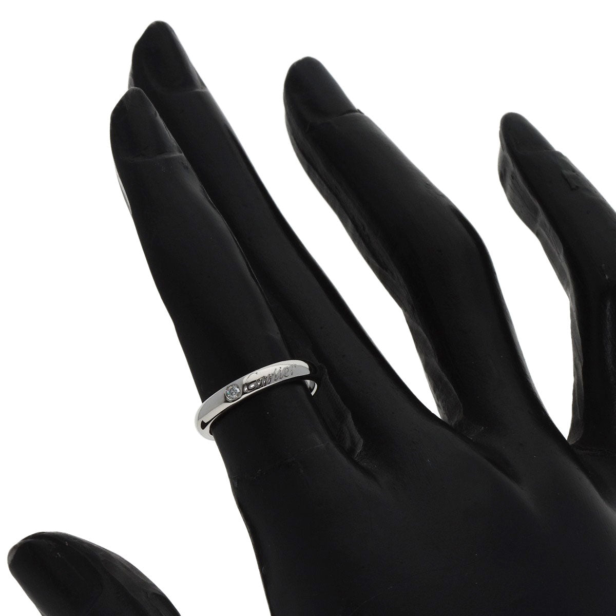 CARTIER Cartier C de Cartier Diamond #47 Ring Platinum PT950 Ladies [Used]