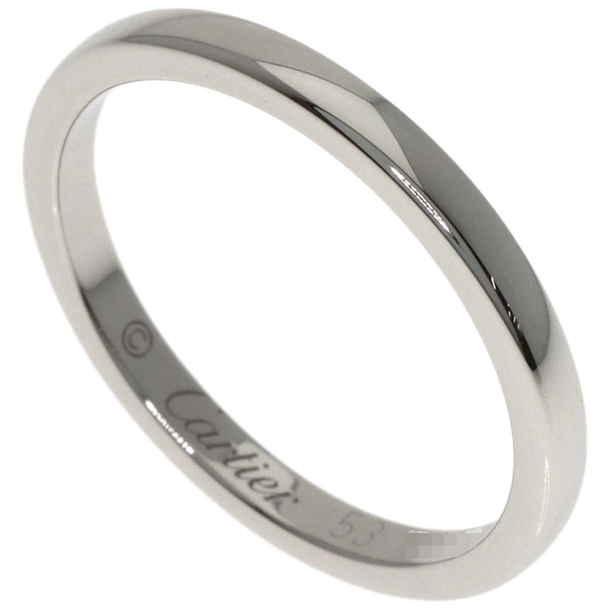CARTIER Wedding #53 Ring Platinum PT950 Ladies [Used]