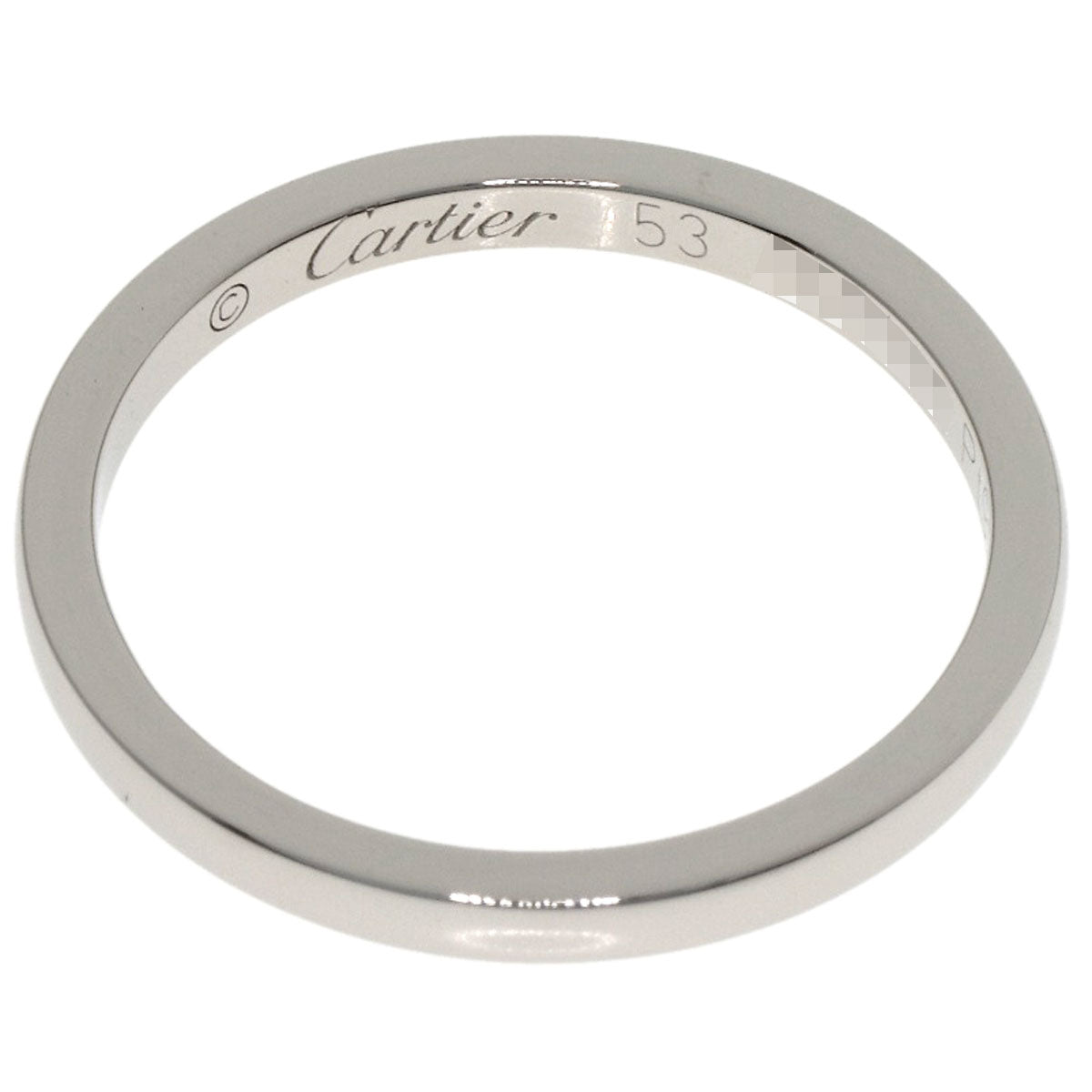 CARTIER Wedding #53 Ring Platinum PT950 Ladies [Used]