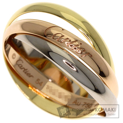 CARTIER Trinity SM #54 Current Model Ring K18 Yellow Gold 18K Pink GoldLadies [Used]
