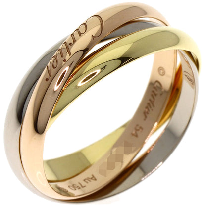 CARTIER Trinity SM #54 Current Model Ring K18 Yellow Gold 18K Pink GoldLadies [Used]
